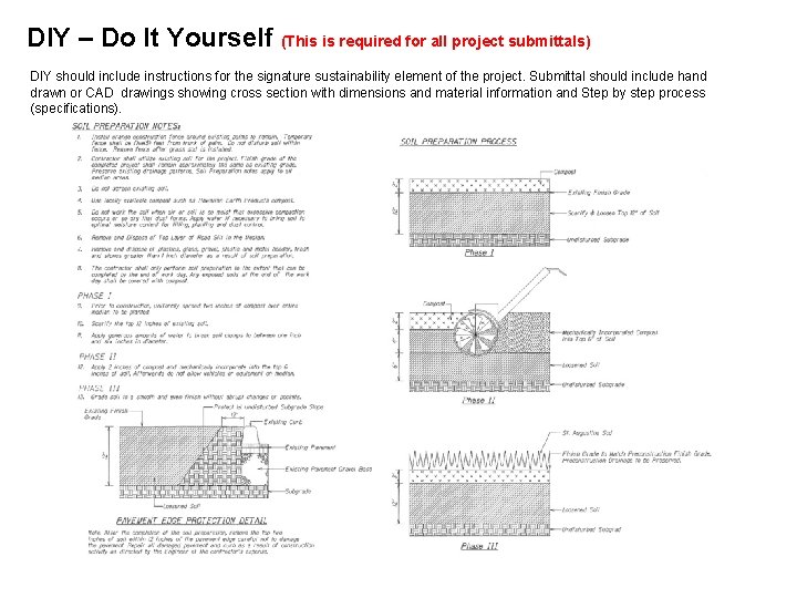 DIY – Do It Yourself (This is required for all project submittals) DIY should