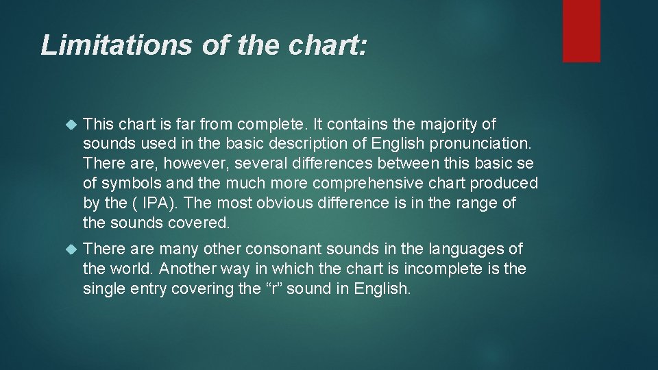 Limitations of the chart: This chart is far from complete. It contains the majority