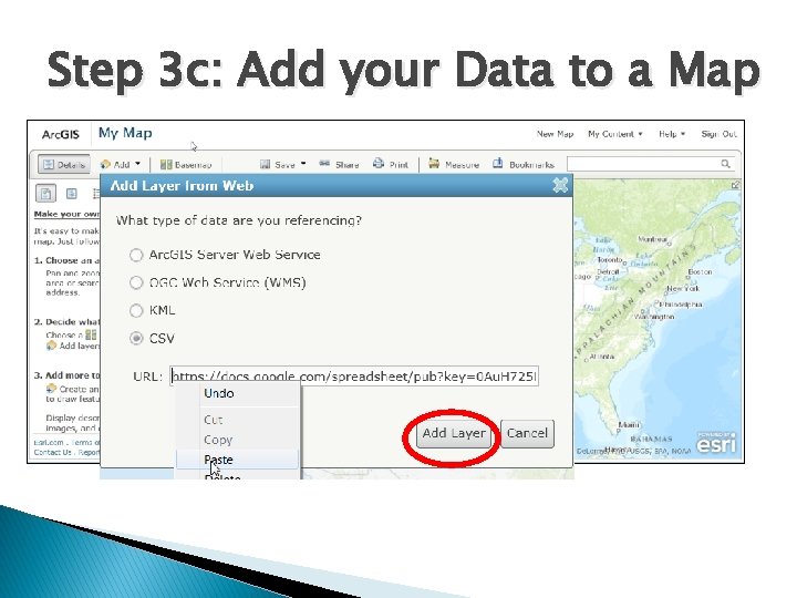 Step 3 c: Add your Data to a Map 