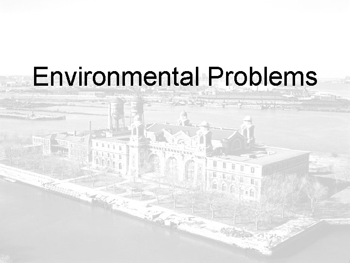 Environmental Problems 