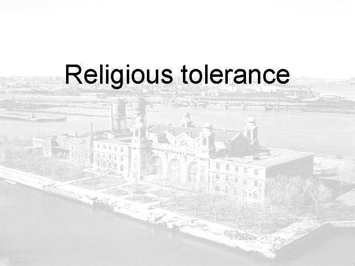 Religious tolerance 