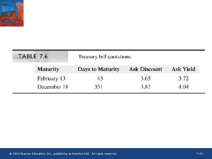 © 2013 Pearson Education, Inc. , publishing as Prentice Hall. All rights reserved. 7