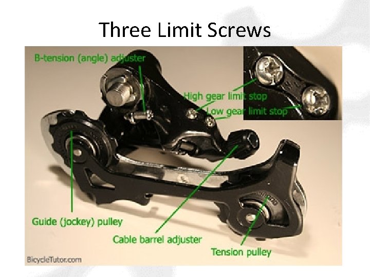 Three Limit Screws 