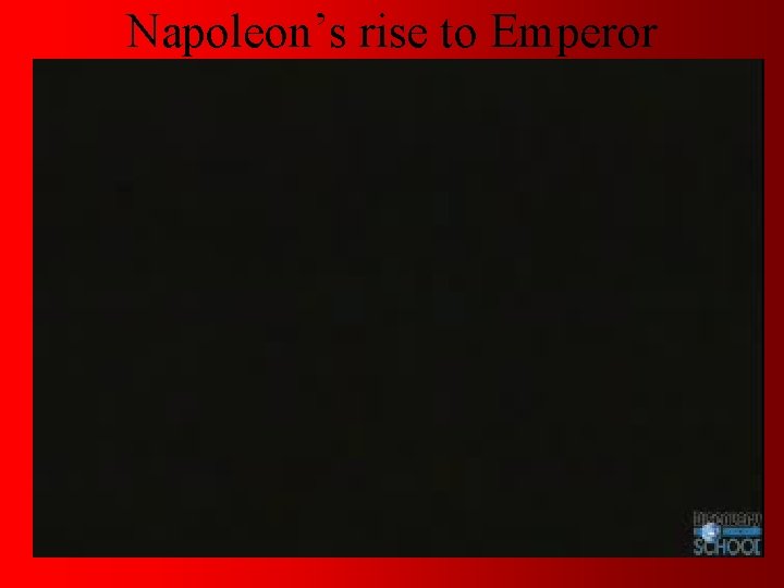 Napoleon’s rise to Emperor 