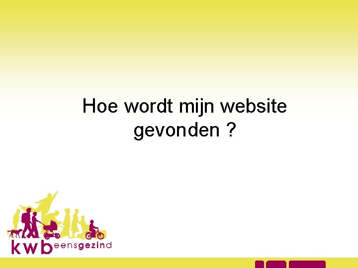 Hoe wordt mijn website gevonden ? 