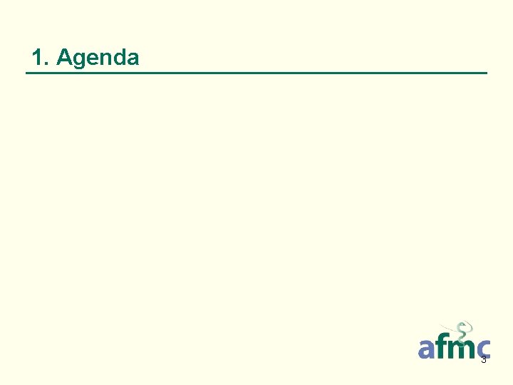 1. Agenda 3 