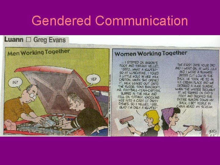 Gendered Communication 