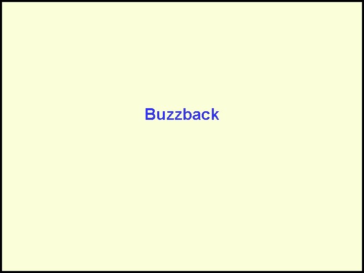 Buzzback 