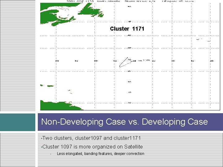Cluster 1171 Cluster 1097 Non-Developing Case vs. Developing Case • Two clusters, cluster 1097