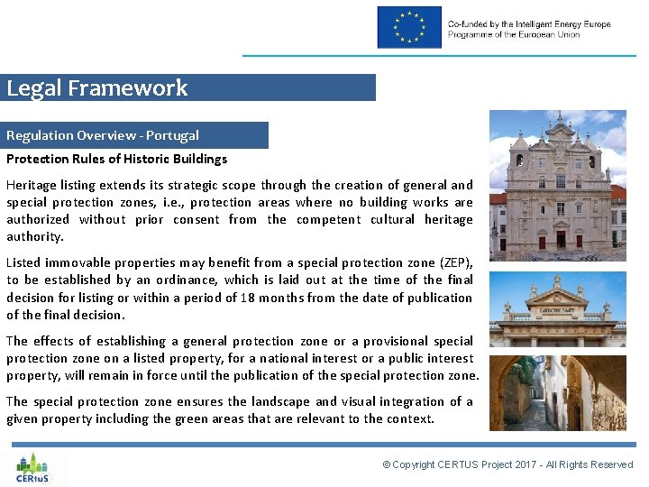Legal Framework Regulation Overview - Portugal Protection Rules of Historic Buildings Heritage listing extends