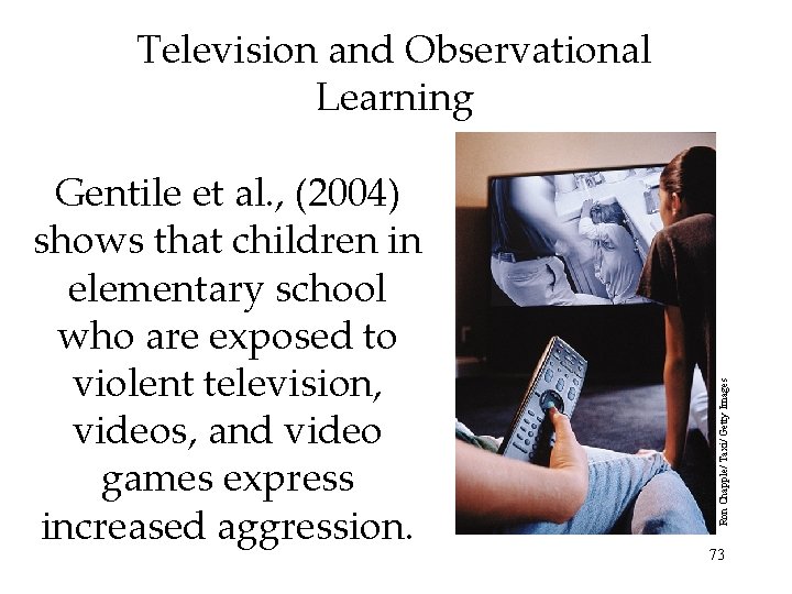 Gentile et al. , (2004) shows that children in elementary school who are exposed