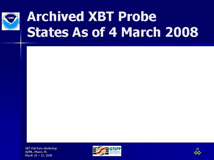 Archived XBT Probe States As of 4 March 2008 1, 078, 900 XBT stations
