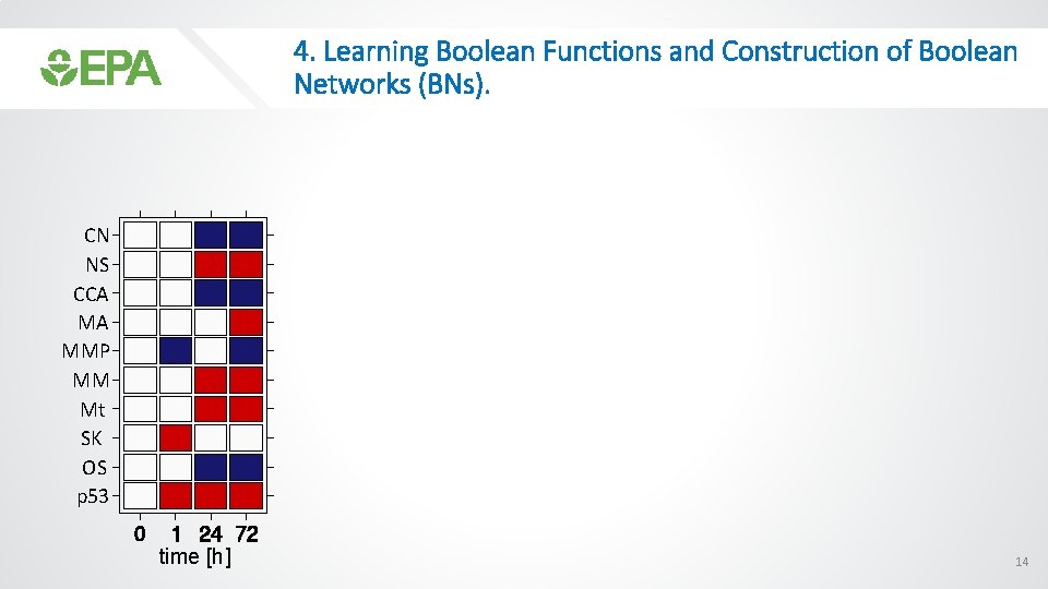 4. Learning Boolean Functions and Construction of Boolean Networks (BNs). CN NS CCA MA