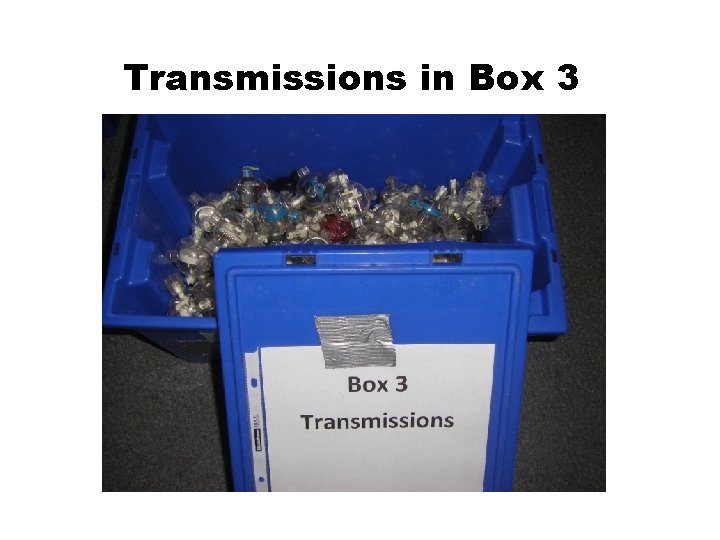 Transmissions in Box 3 1. Using parts from a Power Play kit build and