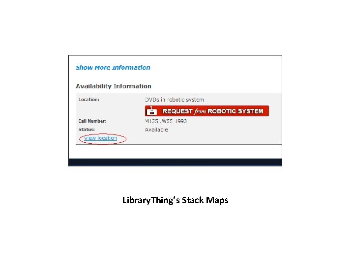 Library. Thing’s Stack Maps Library. Thing’s Stack Maps