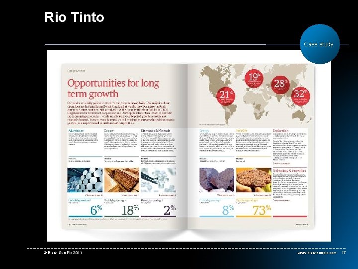 Rio Tinto Case study © Black Sun Plc 2011 www. blacksunplc. com 17 