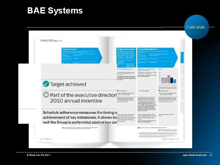 BAE Systems Case study © Black Sun Plc 2011 www. blacksunplc. com 21 