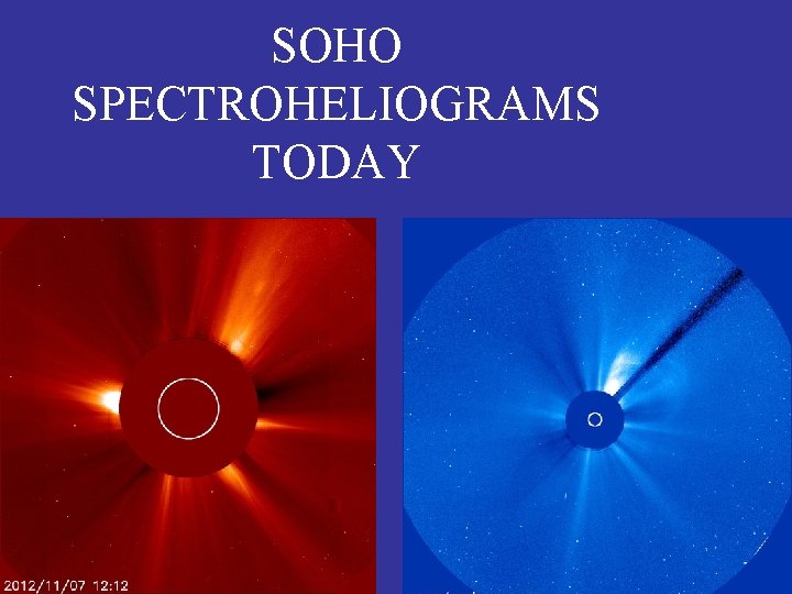 SOHO SPECTROHELIOGRAMS TODAY 