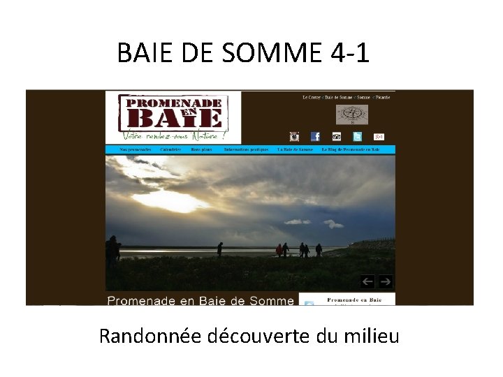BAIE DE SOMME 4 -1 Randonnée découverte du milieu 