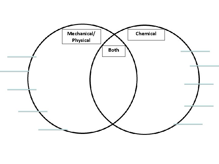 Mechanical/ Physical Chemical Both Mechanical/ Physical Chemical Both