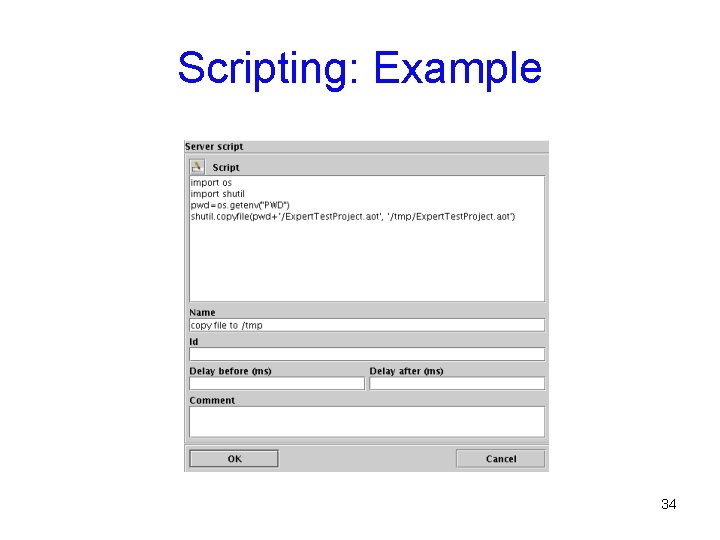 Scripting: Example 34 
