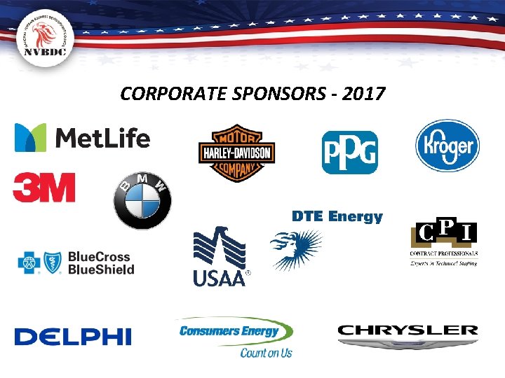 CORPORATE SPONSORS - 2017 