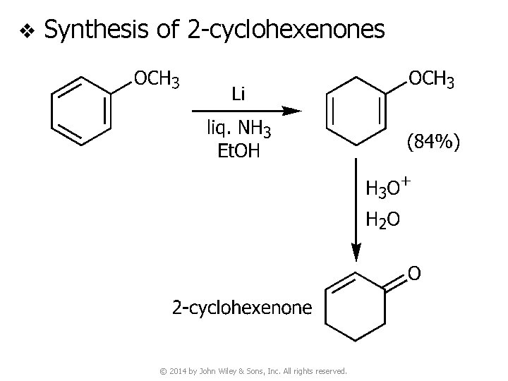 v Synthesis of 2 -cyclohexenones © 2014 by John Wiley & Sons, Inc. All