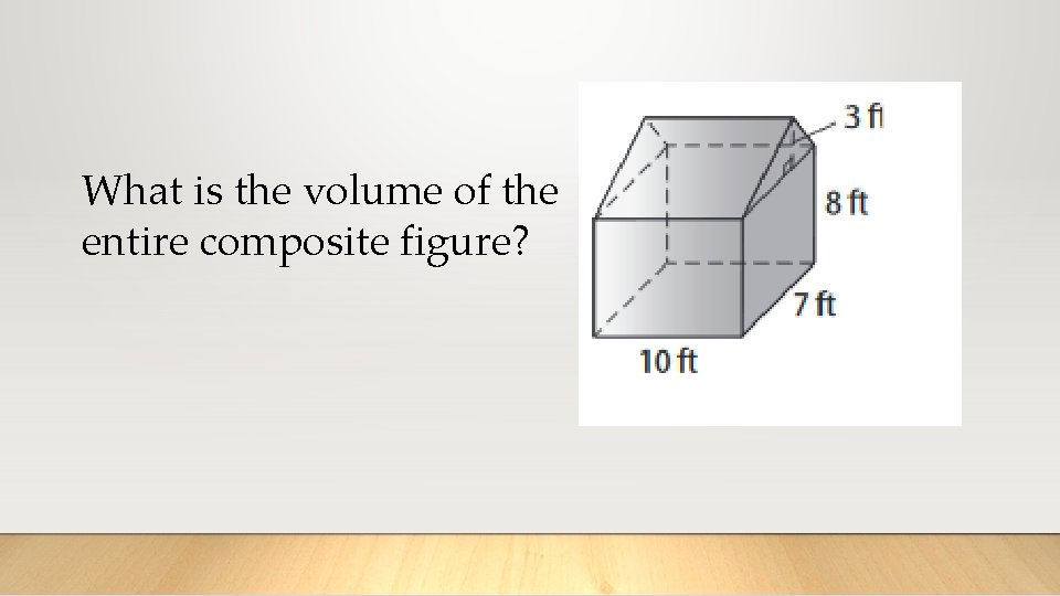 What is the volume of the entire composite figure? 