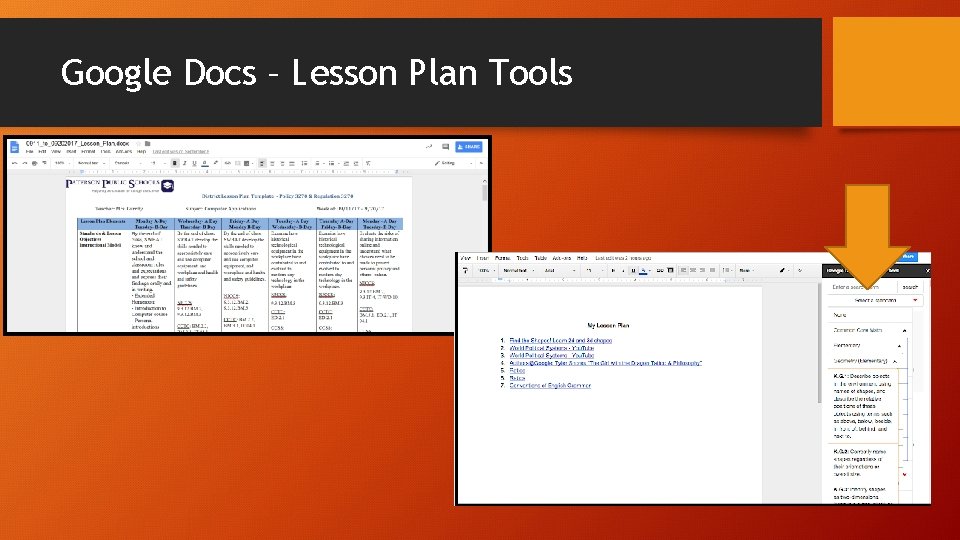 Google Docs – Lesson Plan Tools 