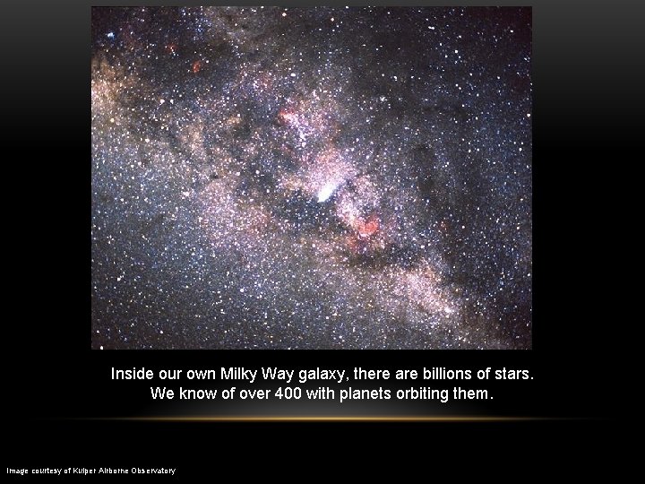 Inside our own Milky Way galaxy, there are billions of stars. We know of