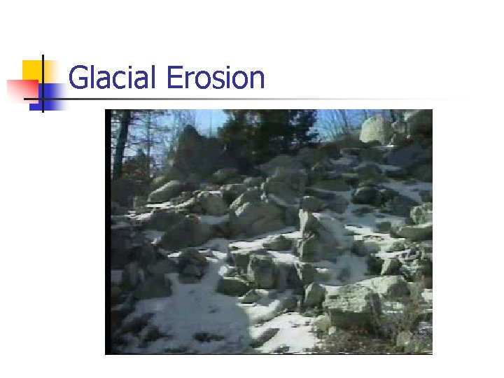 Glacial Erosion 