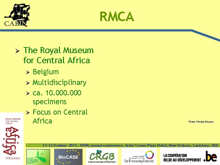 RMCA Ø The Royal Museum for Central Africa Ø Ø Belgium Multidisciplinary ca. 10.