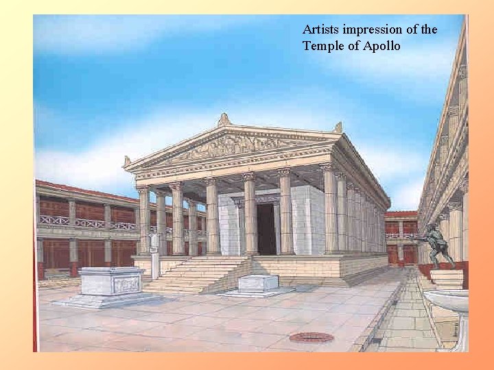 Artists impression of the Temple of Apollo 