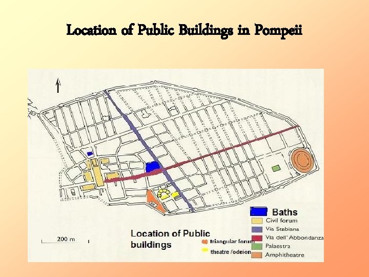 Location of Public Buildings in Pompeii 