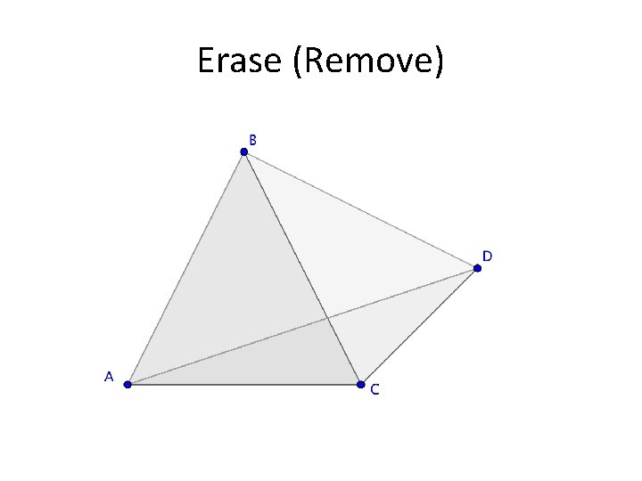 Erase (Remove) 