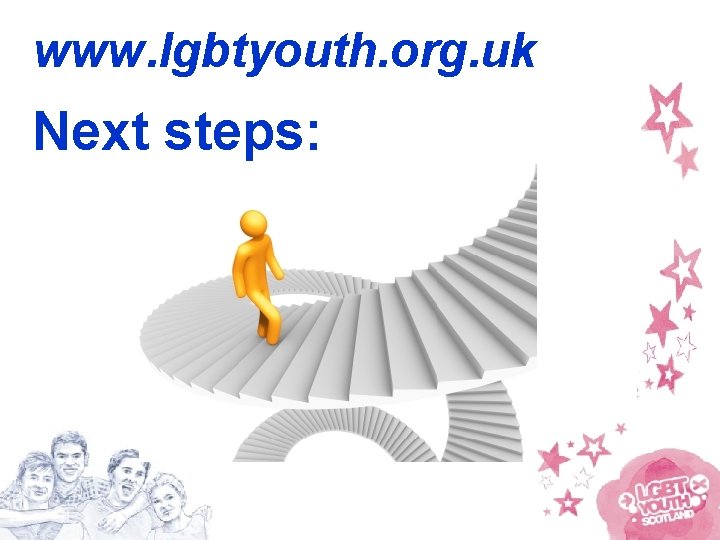 www. lgbtyouth. org. uk Next steps: 