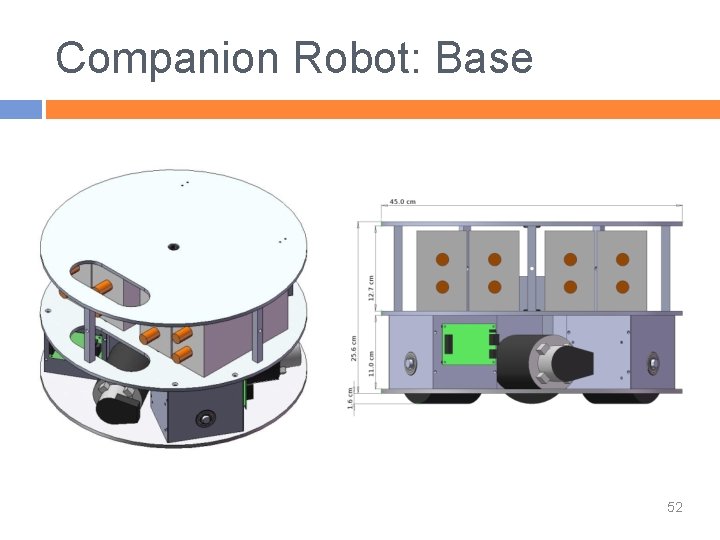 Companion Robot: Base 52 