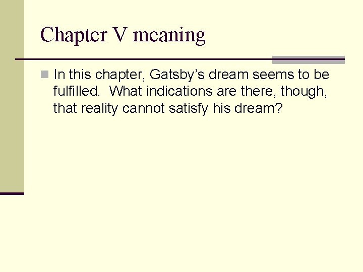 The Great Gatsby by F Scott Fitzgerald Study