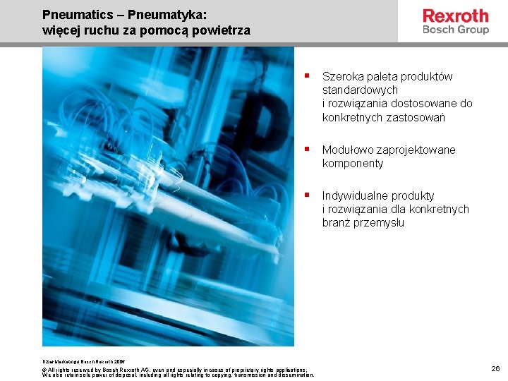 Pneumatics – Pneumatyka: więcej ruchu za pomocą powietrza § Szeroka paleta produktów standardowych i