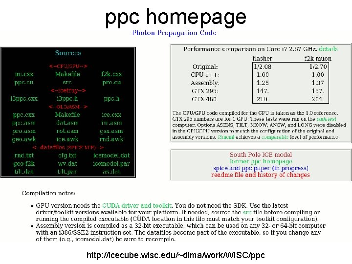 ppc homepage http: //icecube. wisc. edu/~dima/work/WISC/ppc 