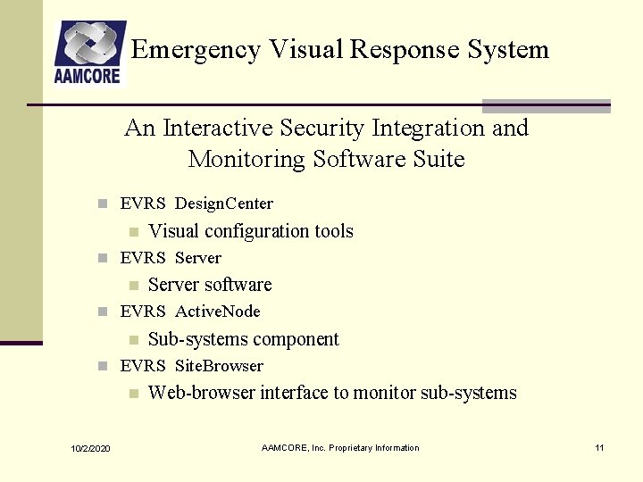 Emergency Visual Response System An Interactive Security Integration and Monitoring Software Suite n EVRS