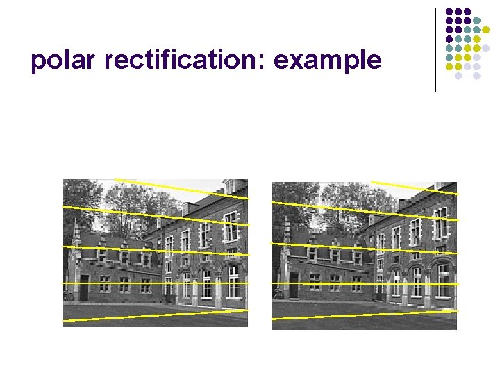 polar rectification: example 