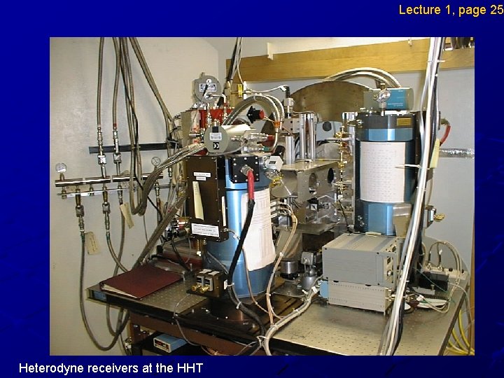 Lecture 1, page 25 Heterodyne receivers at the HHT 