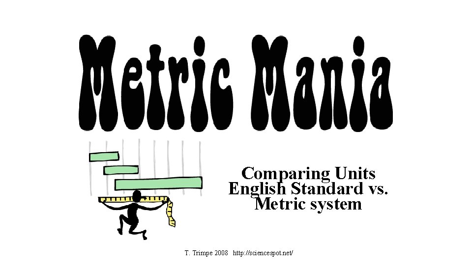 Comparing Units English Standard vs. Metric system T. Trimpe 2008 http: //sciencespot. net/ 