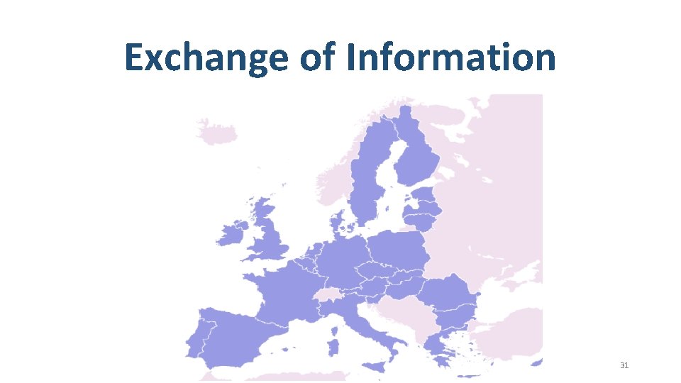 Exchange of Information 31 