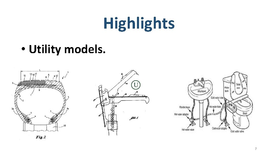 Highlights • Utility models. 7 