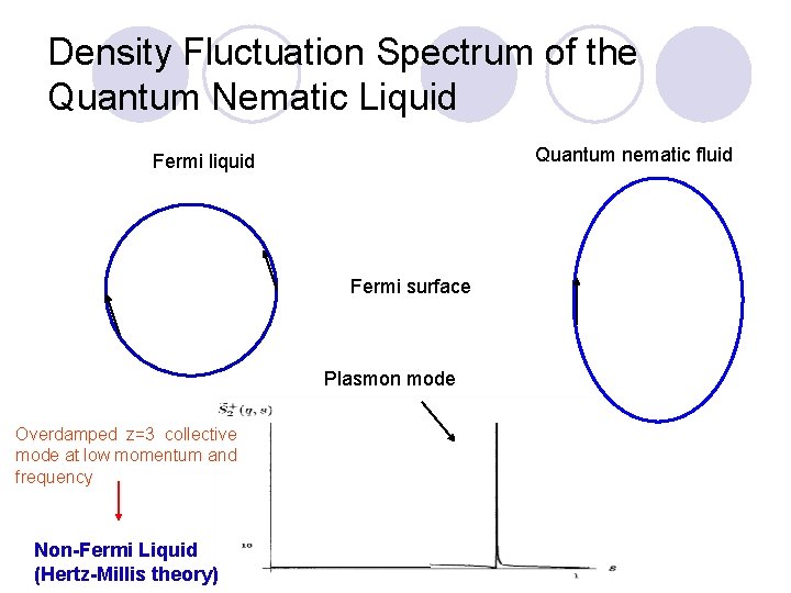 Density Fluctuation Spectrum of the Quantum Nematic Liquid Quantum nematic fluid Fermi liquid Fermi