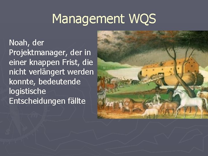 Management WQS Noah, der Projektmanager, der in einer knappen Frist, die nicht verlängert werden