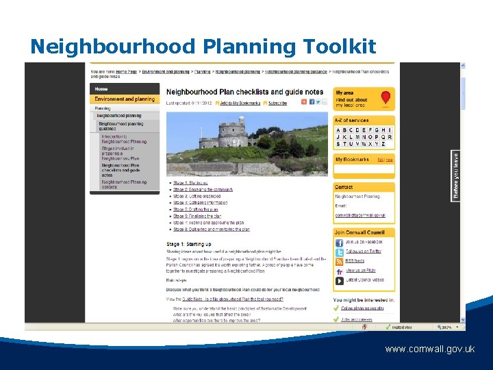 Neighbourhood Planning Toolkit www. cornwall. gov. uk 