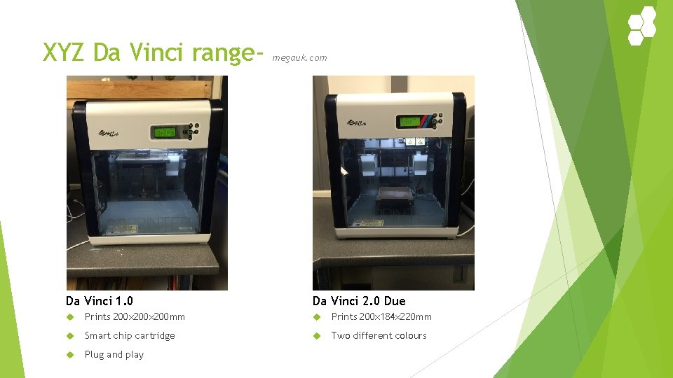 XYZ Da Vinci range- Da Vinci 1. 0 megauk. com Da Vinci 2. 0